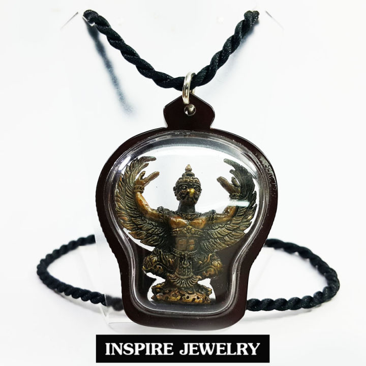 inspire-jewelry-จี้พญาครุฑวายุพักต์ปักษาพญาวิหก-หลวงพ่อเส็ง-วัดบางนา-4x3cm-ใส่ถุงกำมะหยี่สวยหรู