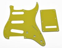 Screws Fits For Strat KAISH Yellow ST Style SSS Guitar Pickguard,Trem Cover,