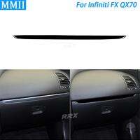 สำหรับ Infiniti FX 2009-2013 QX70 14เปียโนสีดำนักบินร่วมกล่องเก็บแผงตัดแถบรถอุปกรณ์ตกแต่งภายในสติ๊กเกอร์