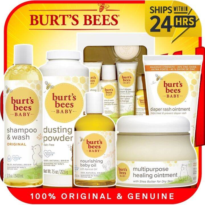 New promo BURT's BEES BABY Dusting Powder Multipurpose Ointment Diaper Rash Ointment Shampoo