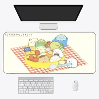 Kawaii Cartoon Pink Sumikko Gurashi Mouse Pad Anime Gabinete Gamer Table Gaming Accessories ковер Keyboard Desk Mat LOL Mousepad