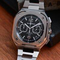 Bellross Swiss นาฬิกาข้อมือควอทซ์มัลติฟังก์ชั่น 42 มม. สําหรับผู้ชาย