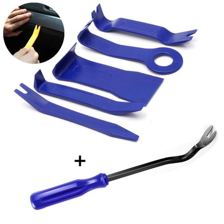 8pcs Set Car Hand Tool Car Audio Disassembly Tool Plastic Pry Bar Door