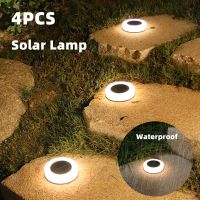 【LZ】✶✐✠  4pcs Solar Lamp Outdoor Garden Light IP65 Waterproof Underground Light Solar Lawn Lamp Paisagem Light Yard Garden Decor