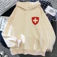 Suisse Hoodies ผู้หญิงยุค90วินเทจ Y2k สวยงามเสื้อเชิ้ตมีฮู้ดโกธิค