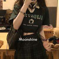 ✼ LJ7.22 Moon เสื้อครอป เสื้อแฟชั่นผู้หญิง y2k สีพื้น สําหรับผู้หญิง ใส่ไปคลับ ปาร์ตี้ 2023 NEW 230307 TH