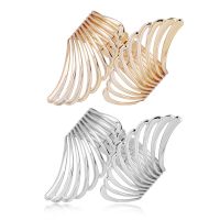 【LZ】 Curtain Clip Strap Free Punching Metal Light Surface Wings Pattern Buckle Gold