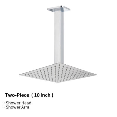 Rotatable Wall Or Ceiling Mounted Stainless Steel Waterfall Top Shower Head Spa Bath Faucet Overhead Shower Arm 81012 Inch