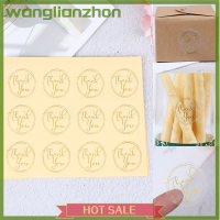 Wanglianzhon สติกเกอร์การอบป้ายกล่องของขวัญแบบ DIY รอบ120ชิ้น