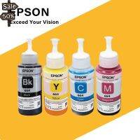 EPSON 664 หมึกแท้ 100% Original 4 สี BK, C, M, Y ไม่มีกล่อง ใช้กับเอปสันรุ่น L120/L360/L121/L310/L405/L1300/130/110/L11 #หมึกเครื่องปริ้น hp #หมึกปริ้น   #หมึกสี   #หมึกปริ้นเตอร์  #ตลับหมึก