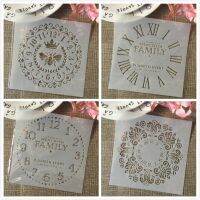 4Pcs 6x6inch Layering Stencils Painting Scrapbook Coloring Embossing Album Card Template