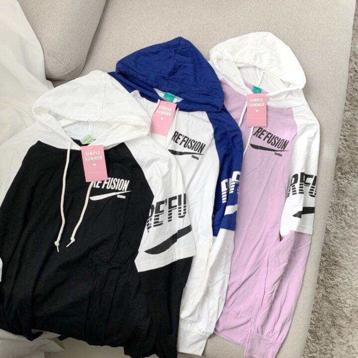 เสื้อแขนยาวฮู้ดre-fusion