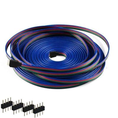 100เมตร LED 10เมตรสายไฟขยาย22AWG RGB 4PIN 2835 20เมตร DC 12V 5เมตรแถบขยายวงจรไฟฟ้าและชิ้นส่วน