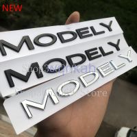 High quality ABS Letters Emblem MODEL Y for TESLA ModelY Car Styling Refitting Trunk Nameplate Logo Sticker 3 Colors New Font