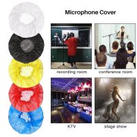 200Pcs Disposable Microphone Cover,Handheld Microphone Windscreen for KTV Recording Studio Karaoke(Mixed Colors)