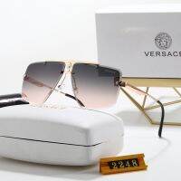 HOT”【มีกล่อง】Versace-แว่นตากันแดดต้นฉบับลดราคาผู้ชายโพลาไรเซอร์ป้องกันรังสียูวี Unisex แว่นตากลางแจ้ง V1