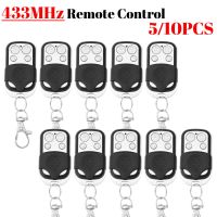 10/5PCS433MHz Remote Control 4CH Remote Control Duplicator Car Key Garage Door Gate Opener Universal Copy Garage Door Smart Home