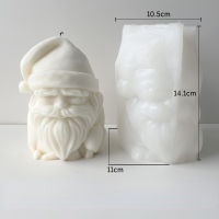3D Silicone Candle Mold DIY Christmas Scented Candle Handmade Soap Mold Resin Candle Mold Santa Head Candle Mold 3D Silicone Candle Mold Plaster Crafts Supplies Home Decor Candle Making Santa Claus Candle Mold Christmas Candle Making Supplies Silicone