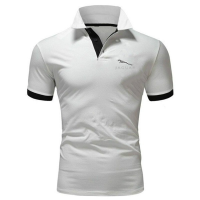 2021 new summer mens stitching POLO shirt short-sleeved top Jaguar logo fashion novel trend casual all-match mens POLO shirt s