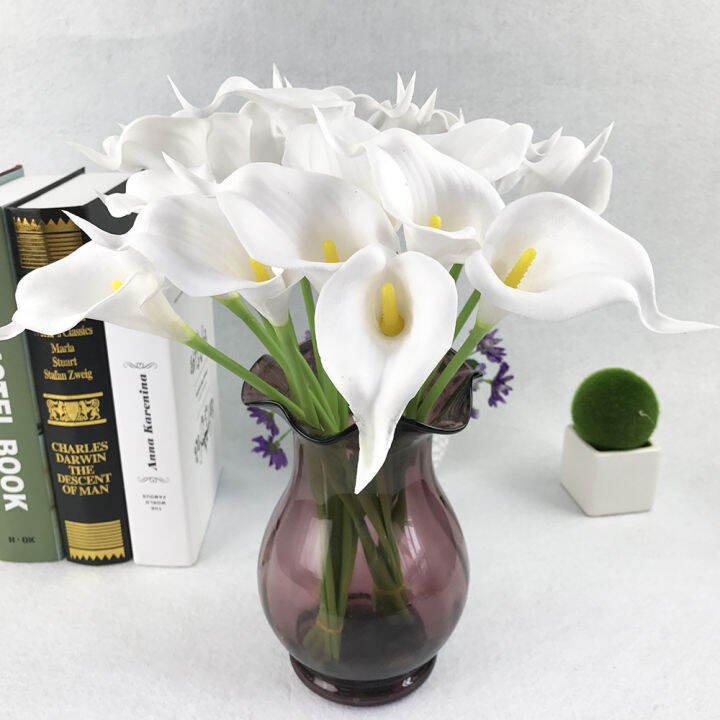 1pc-คุณภาพสูง-real-touch-calla-lily-ดอกไม้ประดิษฐ์-calla-lily-สำหรับงานแต่งงานเจ้าสาวดอกไม้ตกแต่ง