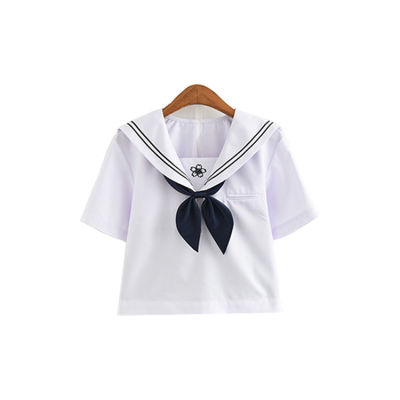 Girl Short Skirt Japanese Style JK School Uniform Japan College Stage Dance Sailor Costume Pleated Anime Cosplay T-shirt Dresses