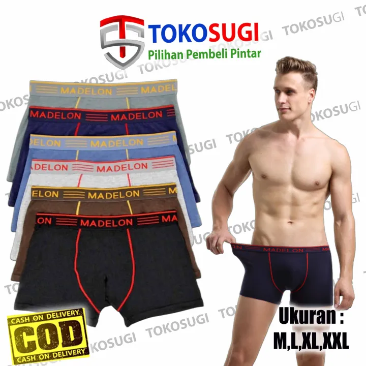 Celana Dalam Cowok Boxer Madelon Art Boxer Pria Brief Lazada Indonesia