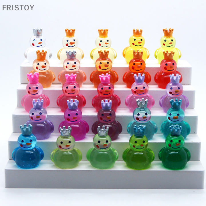 fristoy-ของเล่นโมเดลสโนว์คิงส์ไซส์ตัวน้อยสีสันสดใสสำหรับบ้านตุ๊กตา1ชิ้น