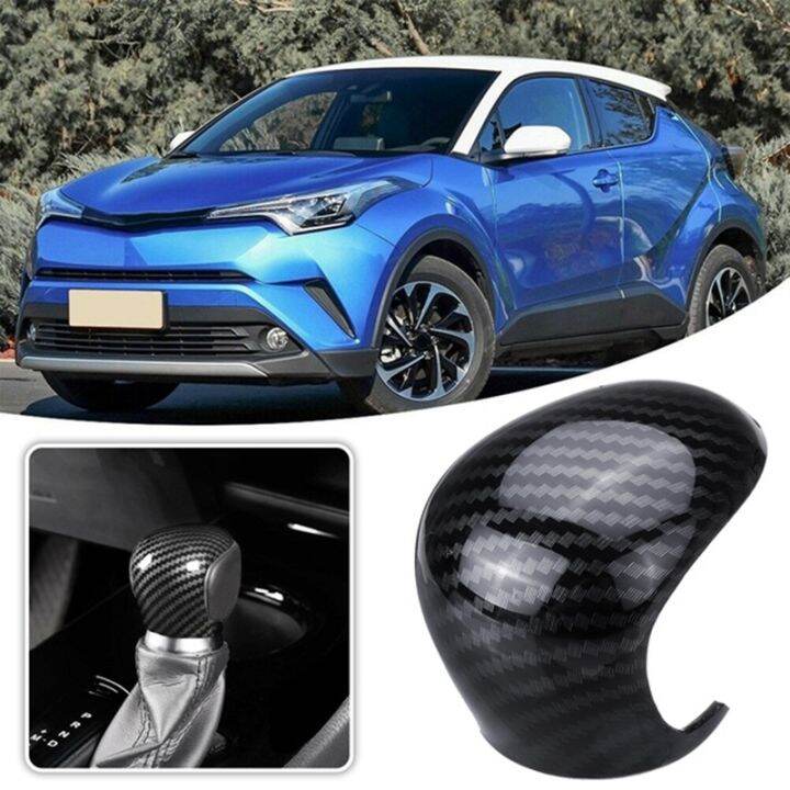 for-toyota-chr-c-hr-16-19-carbon-fiber-shift-knobs-shift-lever-gear-shift-decorate-cover-trim