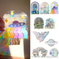 【LZ】⊙❉  Rainbow Window Film 3D Sticker Sun Catchers Wall Stickers for Home Children Kids Bedroom Decoration Motorcycle Sticker