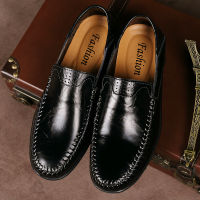 แฟชั่น Pu หนังสุภาพบุรุษรองเท้าผู้ชายธุรกิจลื่นรองเท้าขับรถ Loafers คลาสสิกรองเท้าหนังลำลองผู้ชายขนาดใหญ่หนังผู้ชายเรียบง่ายธุรกิจชี้ Toe รองเท้าแฟชั่นระบายอากาศรองเท้าหนัง All Season เกาหลีรองเท้าลำลอง