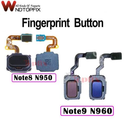 หมายเหตุ 8 9 Touch ID สําหรับ Samsung Note 9 ปุ่มเมนูหลัก Flex Cable Ribbon อะไหล่สําหรับ Samsung Note 8 Fingerprint Sensor