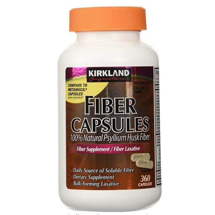 Kirkland Signature Fiber Capsule 100 Psyllium Husk 360 capsules Lazada PH
