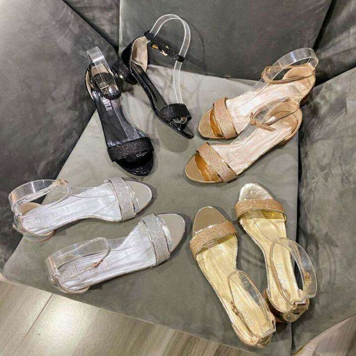 D STYLE SHOES New Arrival 8076 slight glitters with 1 inches high