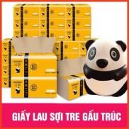 Thùng 30 gói giấy lau gấu trúc siêu dai