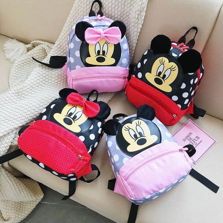 New Anime Micky Mouse Children's School Bag Kindergarten Boy Girl Baby