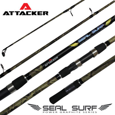 เบ็ดตกปลาชายฝั่ง ATTACKER "SEAL SURF" 3.6m SPIN Section : 2 Action : 150-120g