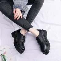 Dr. Martens Air Wair Thick-soled Martin Shoes Womens Shoes Platform Low-top Leather Casual Shoes