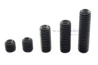 น็อตตัวหนอนดำ 1/2" (4 หุน) เกลียว 12 (แพ็คละ 6 ตัว) สกรูตัวหนอนดำ ใช้ประแจ L 6 mm. Socket Set Screw Carbon Steel