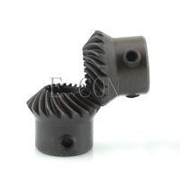 2pcs 1M20T Metal Umbrella Spiral Bevel Gear Helical Motor Gear 20Tooth 6mm/8mm Bore