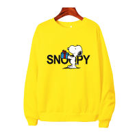 Fashion &amp; Dream เสื้อแจ็คเก็ต เสื้อกันหนาว เสื้อคลุมหนาวแขนยาว+หมวกลายการ์ตูนSnoopyน่ารักแฟชั่นสไตล์เกาหลี