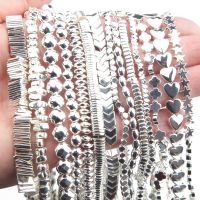 ◄ Plated Silver Natural Hematite Beads Irregular Geometric Heart Stone Flat Beads for Jewelry Making Bracelets Necklace Findings