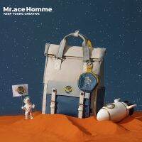 ✸◕☏ Mr. ace Homme กระเป๋าเป้สะพายหลัง กระเป๋านักเรียน กระเป๋าคอมพิวเตอร์ อเนกประสงค์ สําหรับผู้หญิง และผู้ชาย