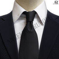 ANGELINO RUFOLO Necktie(NTM-พื้นทอ011) เนคไทผ้าไหมทออิตาลี่คุณภาพเยี่ยม ดีไซน์ Matte Black Classic  สีดำ/สีเลือดหมู/สีกรมท่า/สีทอง/สีน้ำตาล/สีฟ้า