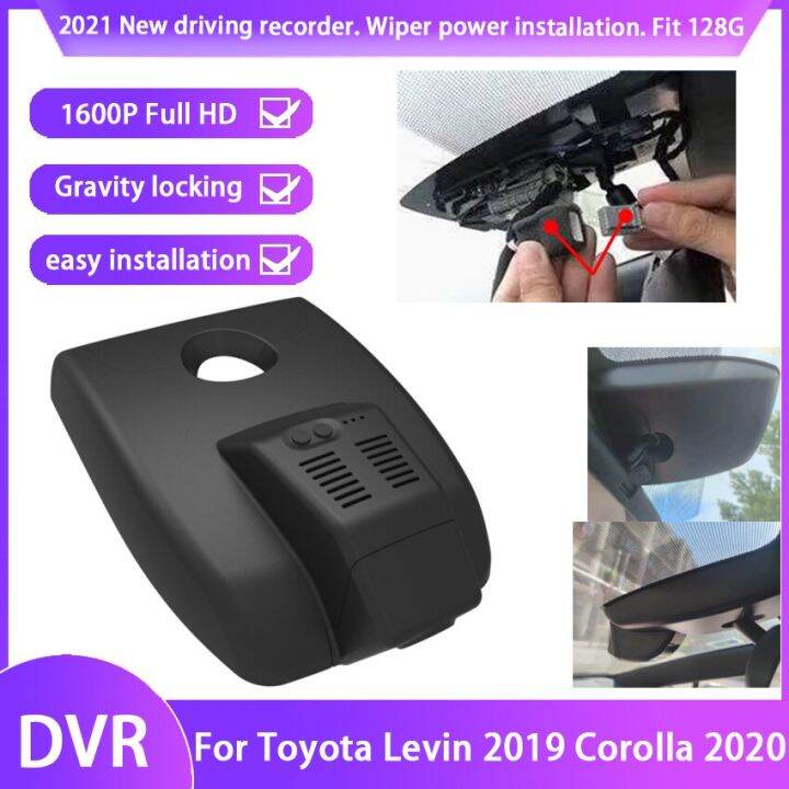 ติดตั้งได้ง่ายรถขับรถที่บันทึกสำหรับโตโยต้า-levin-2019-corolla-2020-2022รถ-dvr-เครื่องบันทึกวีดีโอกล้องติดหน้ารถ-hd-1600p