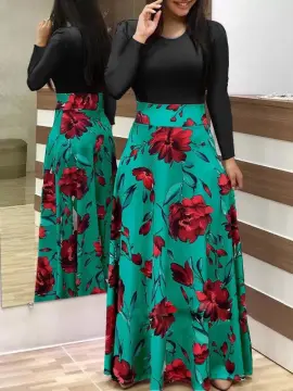 Floral maxi cheap skirt 5xl