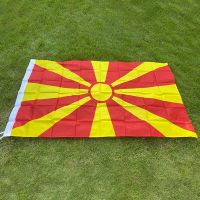 aerxemrbrae flag150x90cm Macedonia Flag polyester double side printed Macedonia National flag banner for decor