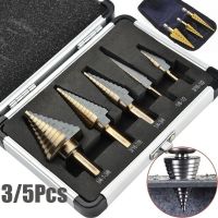 HSS 4241 Cobalt Multiple Hole 50 Sizes Step Drill Bit Set Tools Aluminum Case Metal Drilling Tool for Metal Wood Step Cone Drill