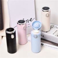 Stainless Steel Thermos Intelligent Temperature Display Vacuum Flasks Double Vacuum Coffee Mug Bounce Cover Water Bottle