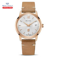 Seagull นาฬิกาผู้ชายคลาสสิก R 51 Re-Edition Gold Dial อัตโนมัตินาฬิกาผู้ชายนาฬิกา Relogio Masculino D51SG