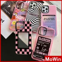 【คุณภาพสูง】Mowin - เคสไอโฟน เคส iPhone ซิลิโคนนุ่มเคสใสคุณภาพสูงกล้องป้องกัน TPU หนากันกระแทกสีชมพูสีดำสไตล์สำหรับ iPhone 13 Pro Max iPhone 12 Pro Max iPhone 11 Pro Max iPhone 7 Plus iPhone XR XS MAX ?MW?